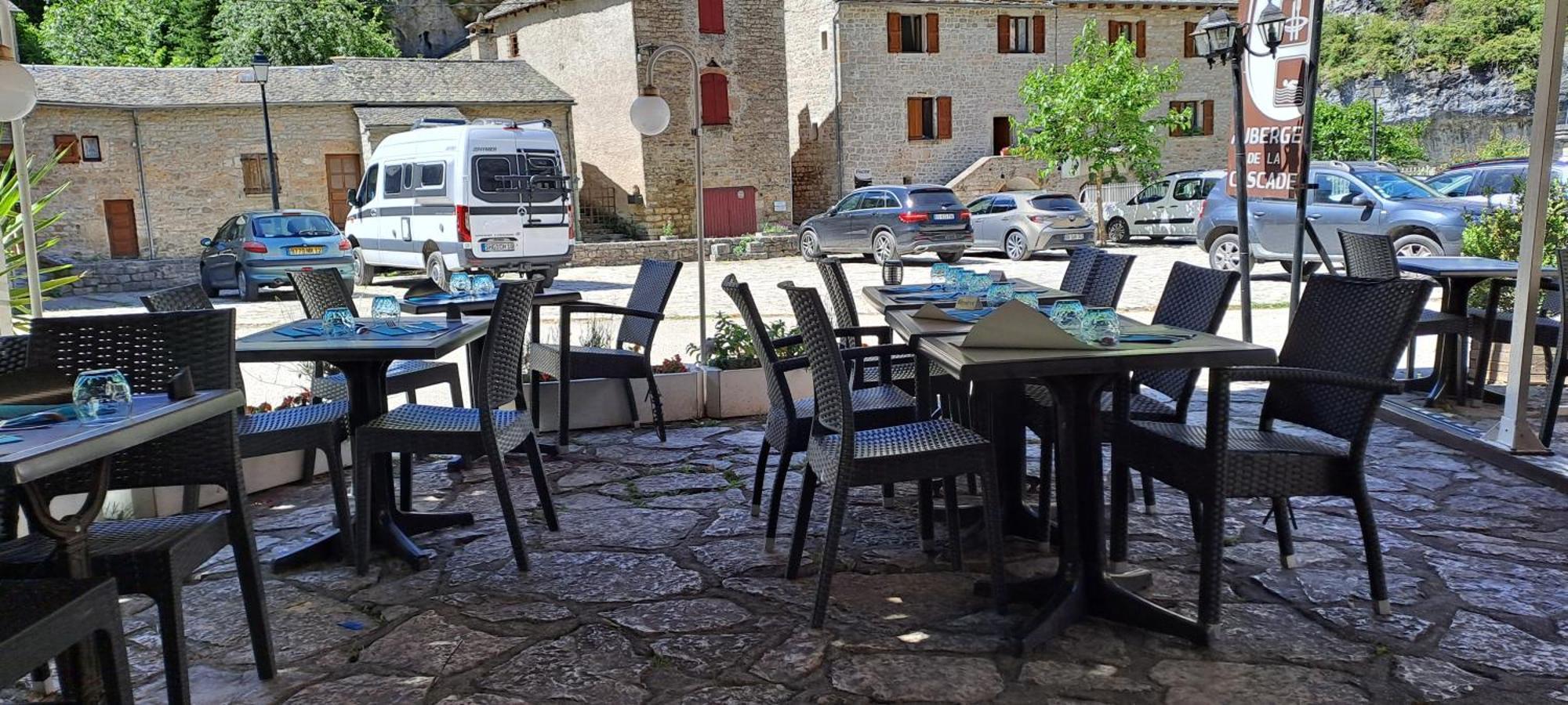 Logis Hotel Restaurant Auberge De La Cascade Sainte-Énimie Exteriér fotografie